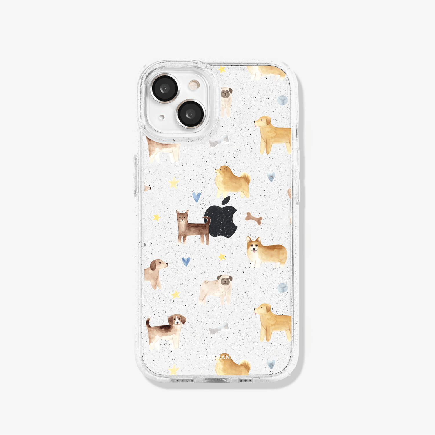 PUPPIES <b>Petlover</b> - Case iPhone Antishock Sparkly Perritos - Imagen 1