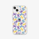 Case iPhone Antishock Sparkly Mariposas amarillas