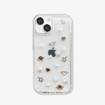 <b>¡Charms!</b> - Case iPhone Antishock Sparkly Charms dorados
