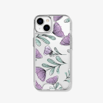 Case iPhone Antishock Flores lilas
