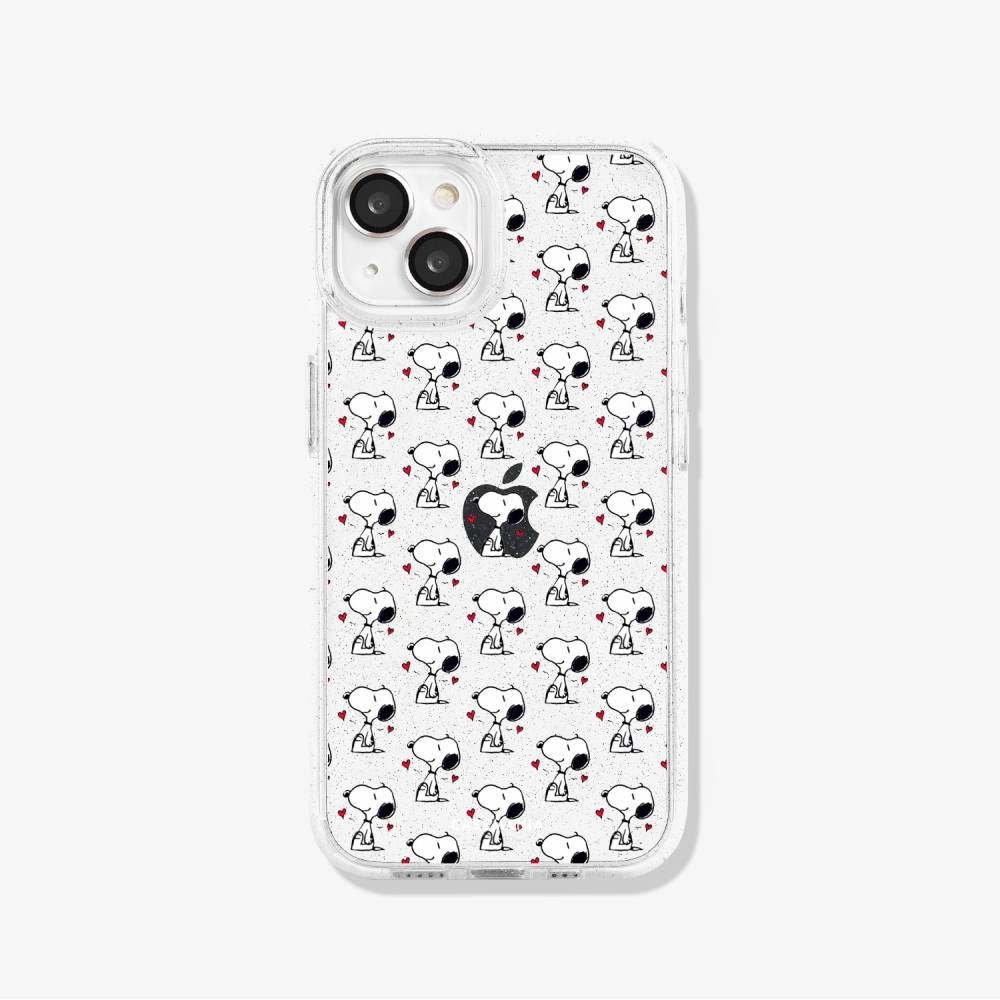 <b>Snoopy</b> - Case iPhone Antishock Sparkly Snoopy corazón