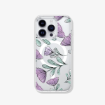 Case iPhone Antishock MagSafe Flores lilas