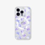 Case iPhone Antishock MagSafe Mariposas lilas