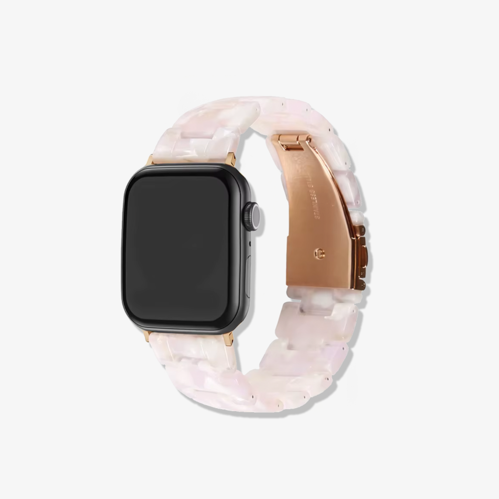 Correa Apple Watch Eslabones carey rosa