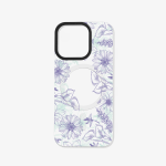 <b>Intercambiable</b> - Placa MagSafe Flores moradas (NO ES UN CASE)