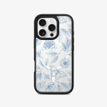 <b>Intercambiable</b> - Case iPhone Antishock Intercambiable MagSafe + Placa Mariposas azules