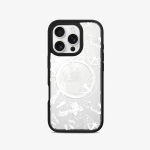 <b>Intercambiable</b> - Case iPhone Antishock Intercambiable MagSafe + Placa Mariposas blancas
