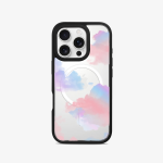 <b>Intercambiable</b> - Case iPhone Antishock Intercambiable MagSafe + Placa Ombré nubes