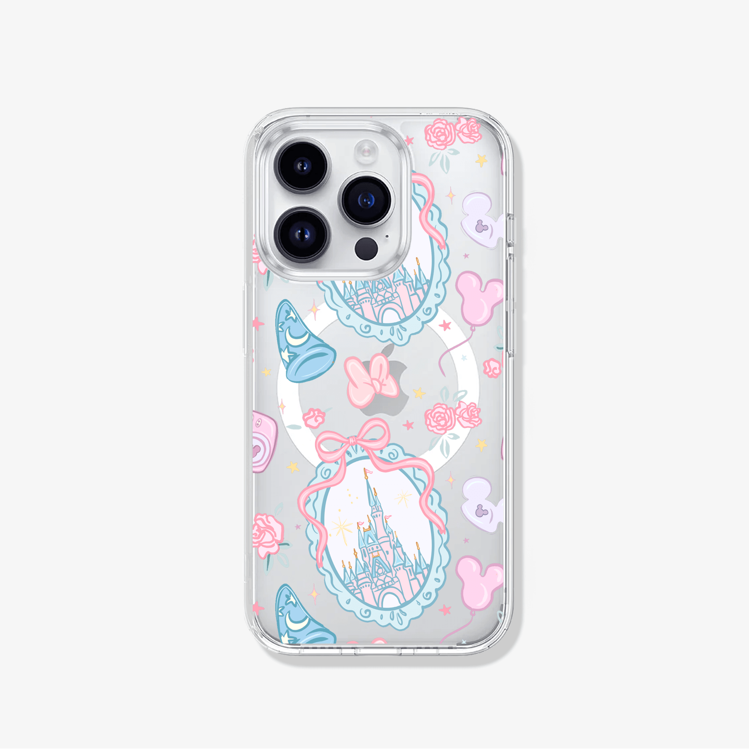 CASTILLO Y ROSAS MG <b>Disney</b> - Case iPhone Antishock MagSafe Castillo y rosas - Imagen 1