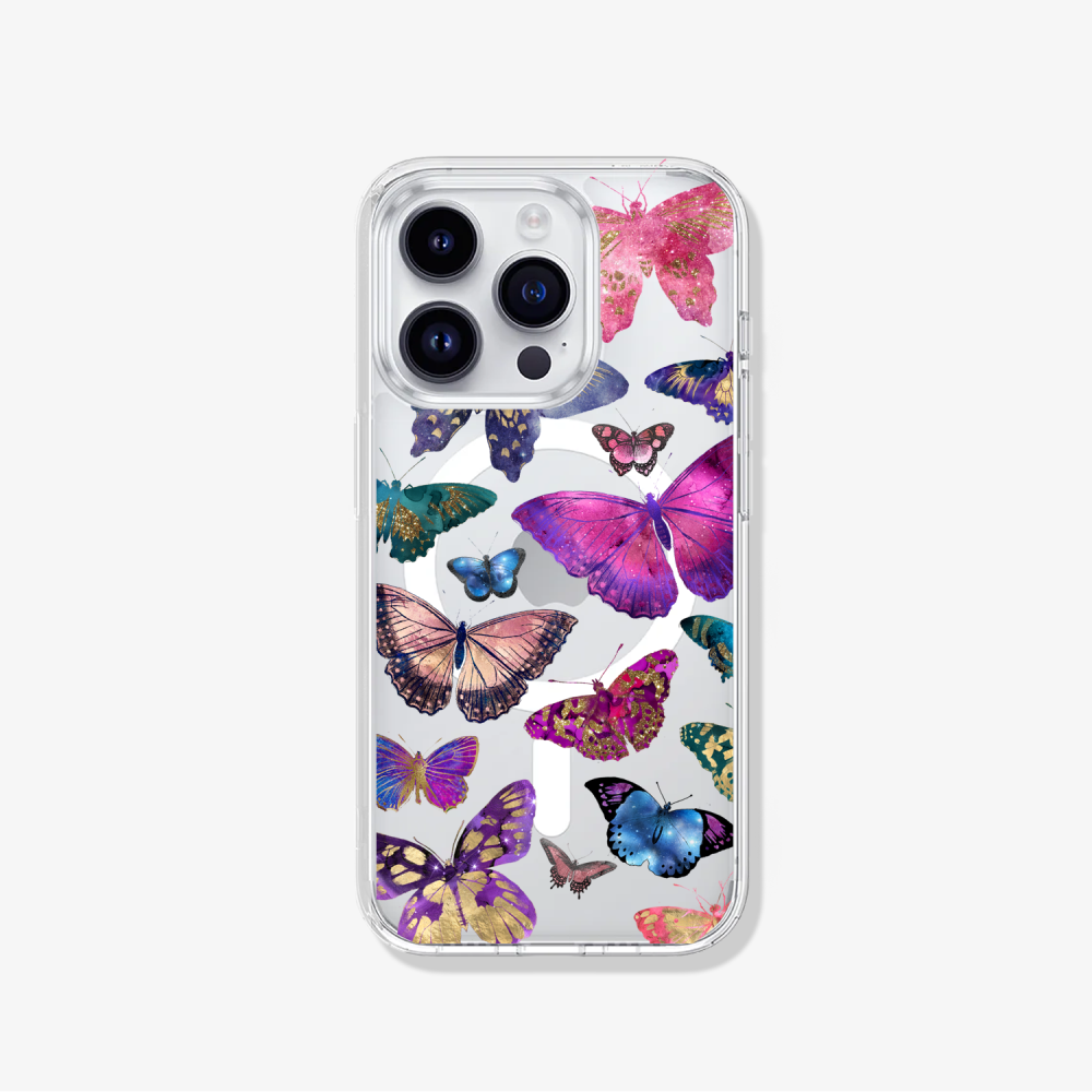 Case iPhone Antishock MagSafe Mariposas