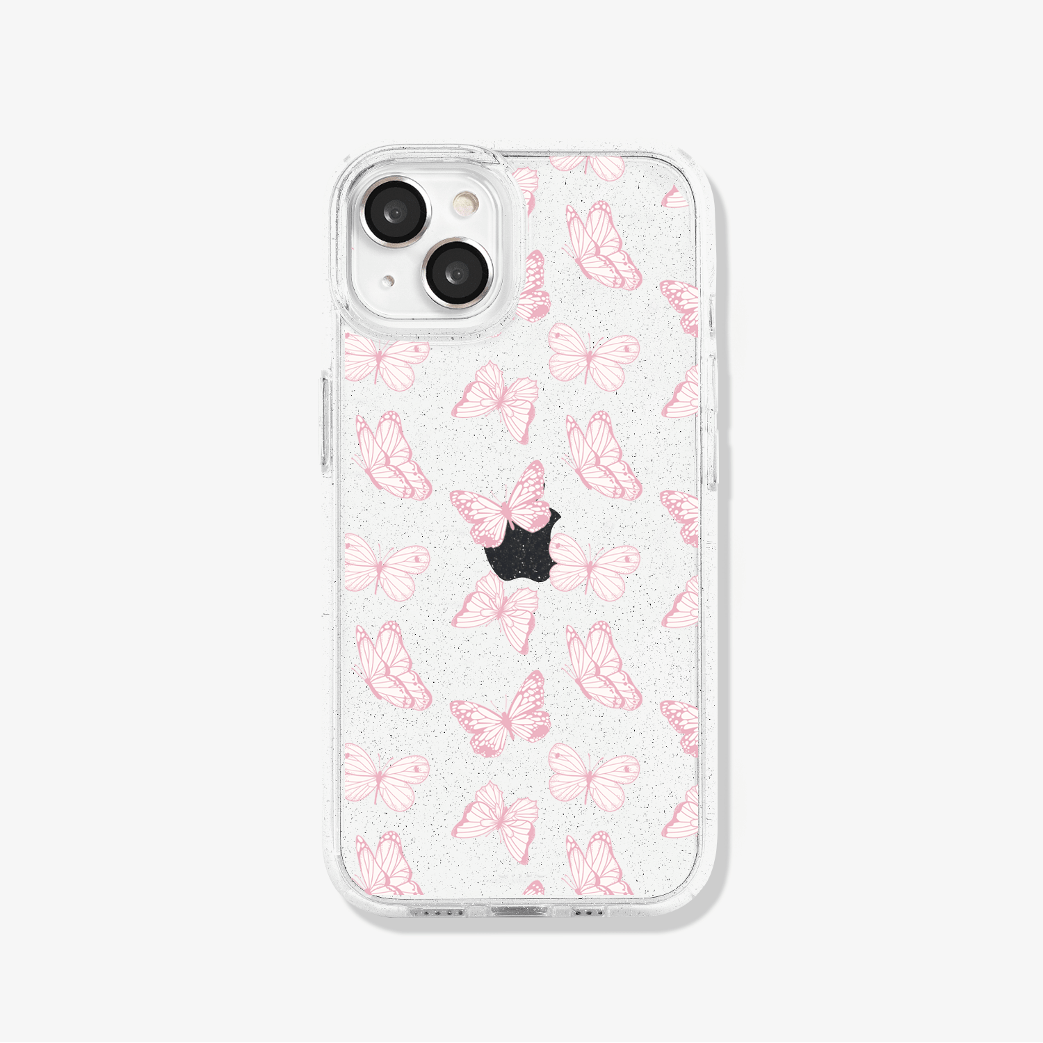 mariposas rosadas Case iPhone Antishock Sparkly Mariposas rosadas - Imagen 1
