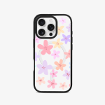 <b>Intercambiable</b> - Case iPhone Antishock Intercambiable MagSafe + Placa Flores pasteles