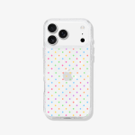Case iPhone Antishock Sparkly Puntitos Rainbow