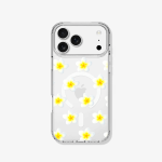 Case iPhone Antishock MagSafe Jazmín blanco
