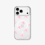 Case iPhone Antishock MagSafe Lirio rosado