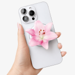 Grip para celular Lirio rosado