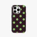 Case iPhone Doble Antishock Puntitos Matcha