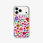 <span style="color: red;">¡NEW!</span> - Case iPhone Antishock MagSafe Bejeweled corazones