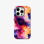 Case iPhone Doble Antishock Mármol morado